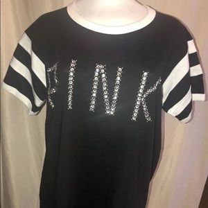 Victoria secret rhinestone campus shirt